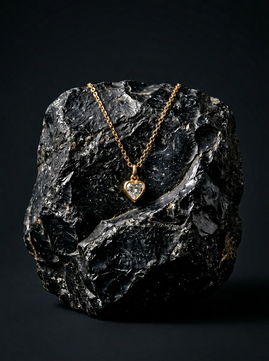 Template preview for Dark Volcanic Jewelry Editorial