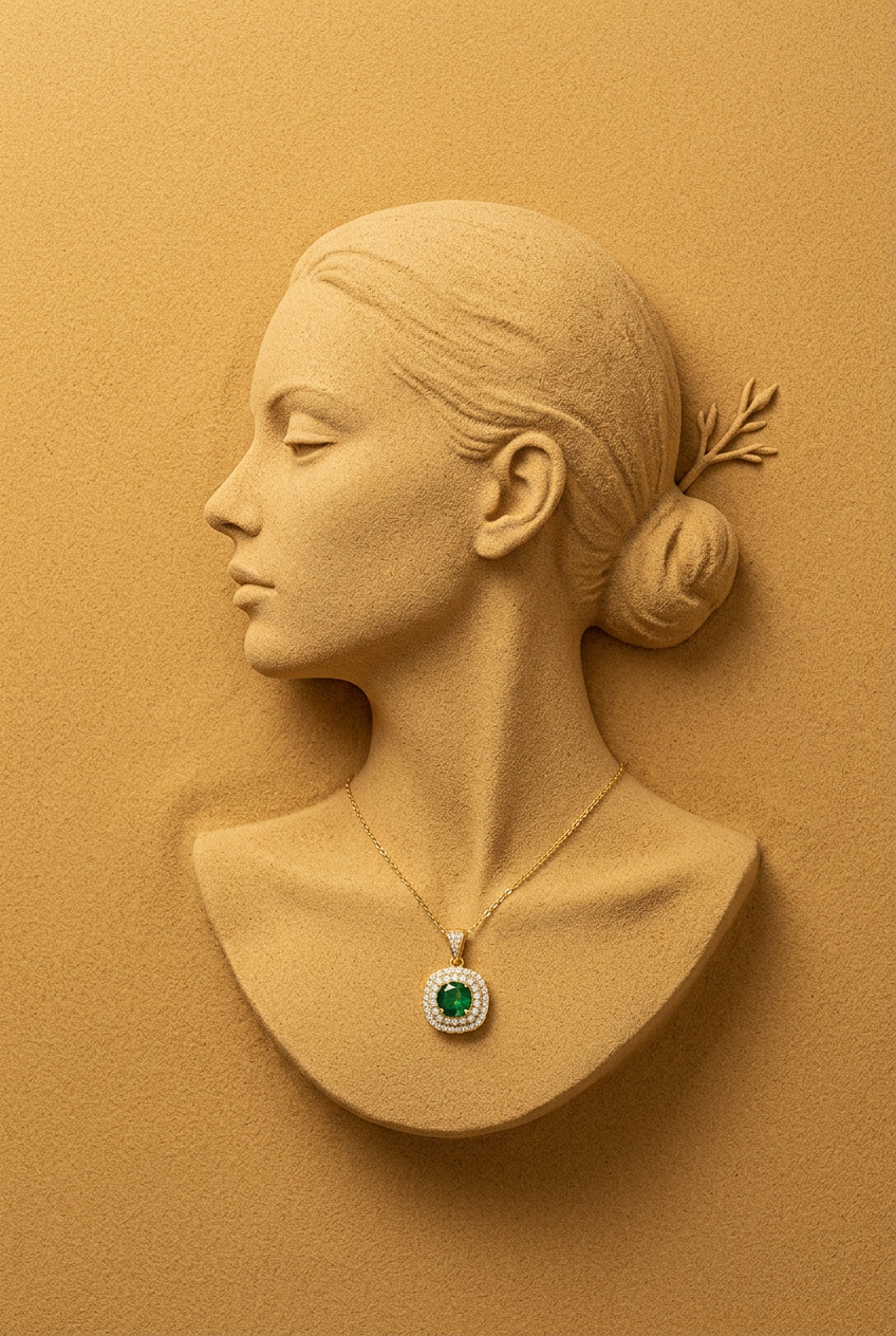 Template preview for Luxury Jewelry Editorial Generator