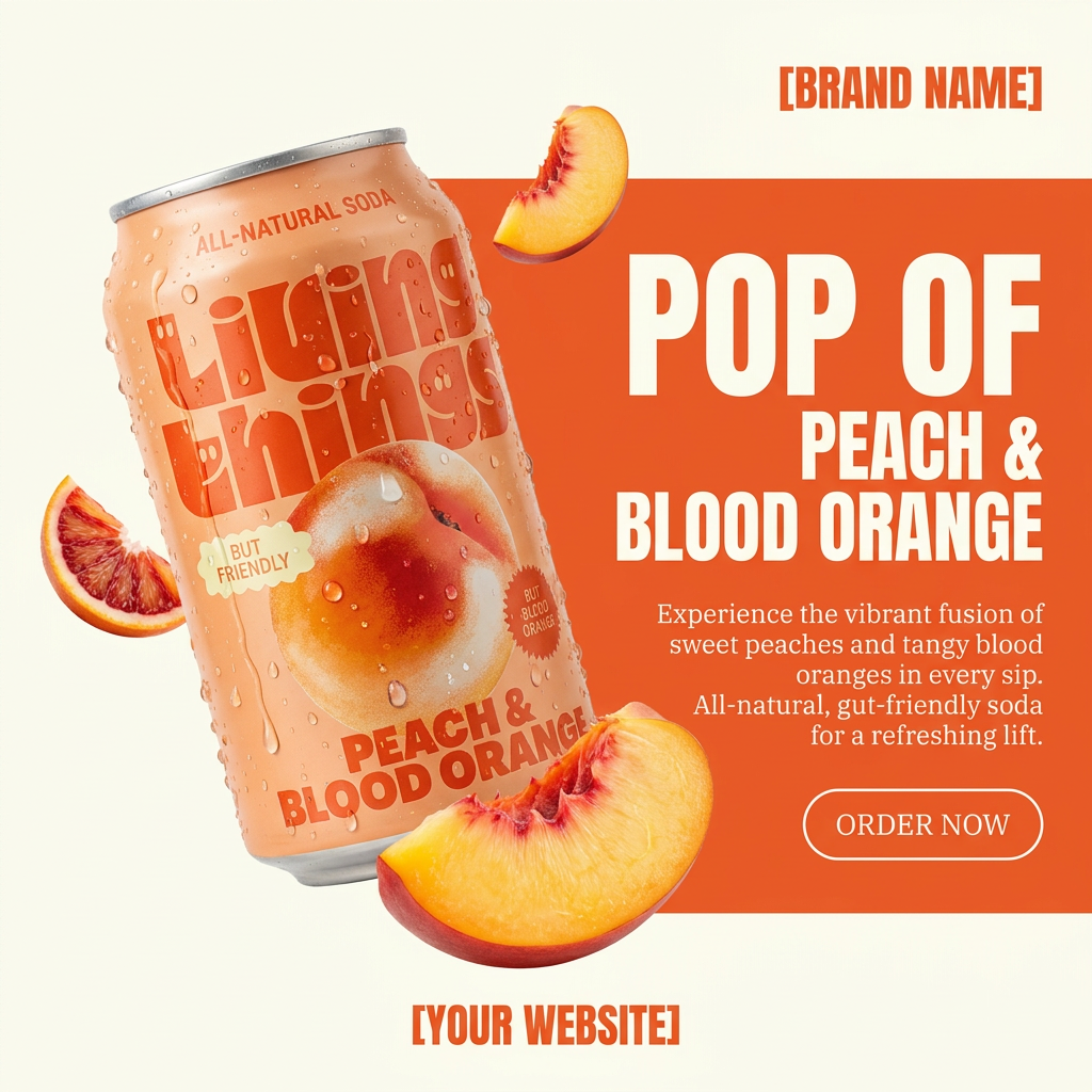 Template preview for Drink Product Ad