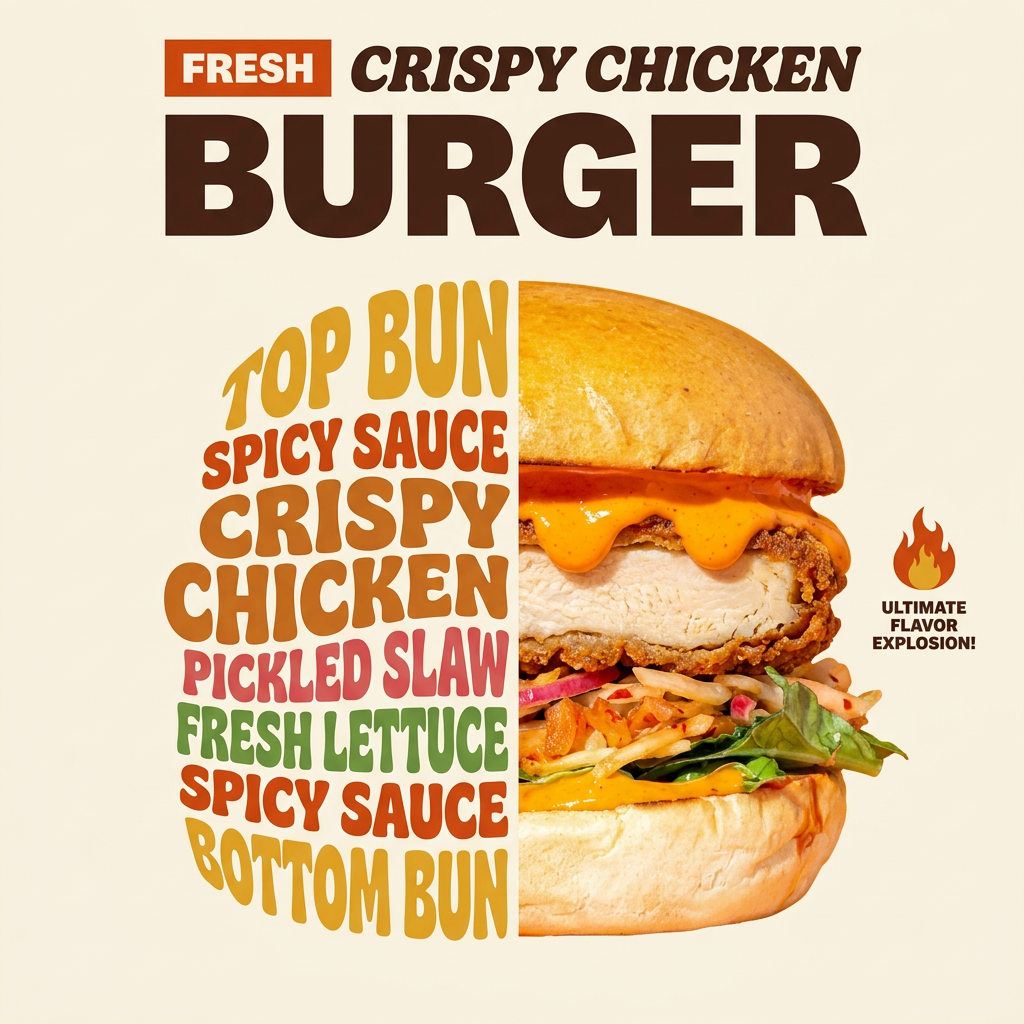 Template preview for Retro Style Food Advertising Poster